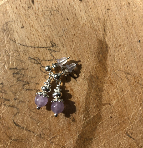 Ohrepänkli LES VIOLETTES (Unikat)