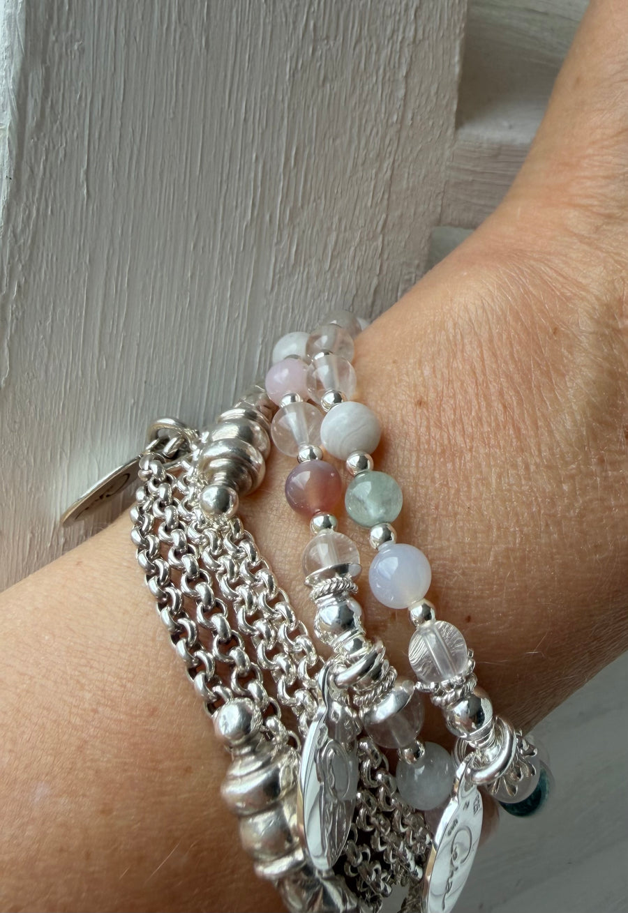 Armband LA VIE EN ROSE (2 Grössen erhältlich, Unikate)