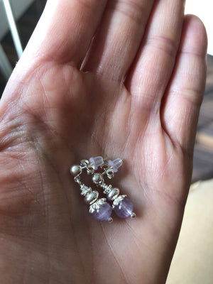 Ohrepänkli LES VIOLETTES (Unikat)