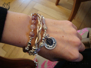 One-Hit-Wonder Leder-Armband «Sweet Rose»